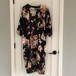 Floral kimono or cover-up